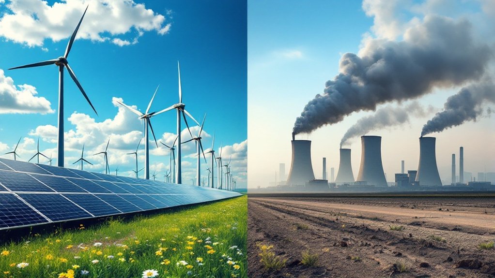 energy sustainability contrast explained