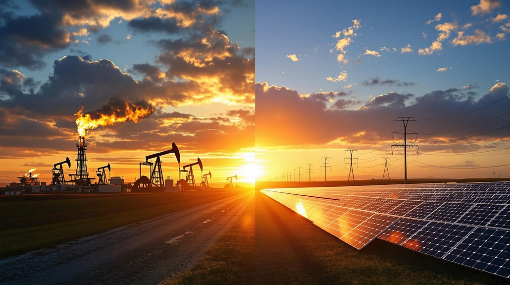 fossil fuels and renewables coexist