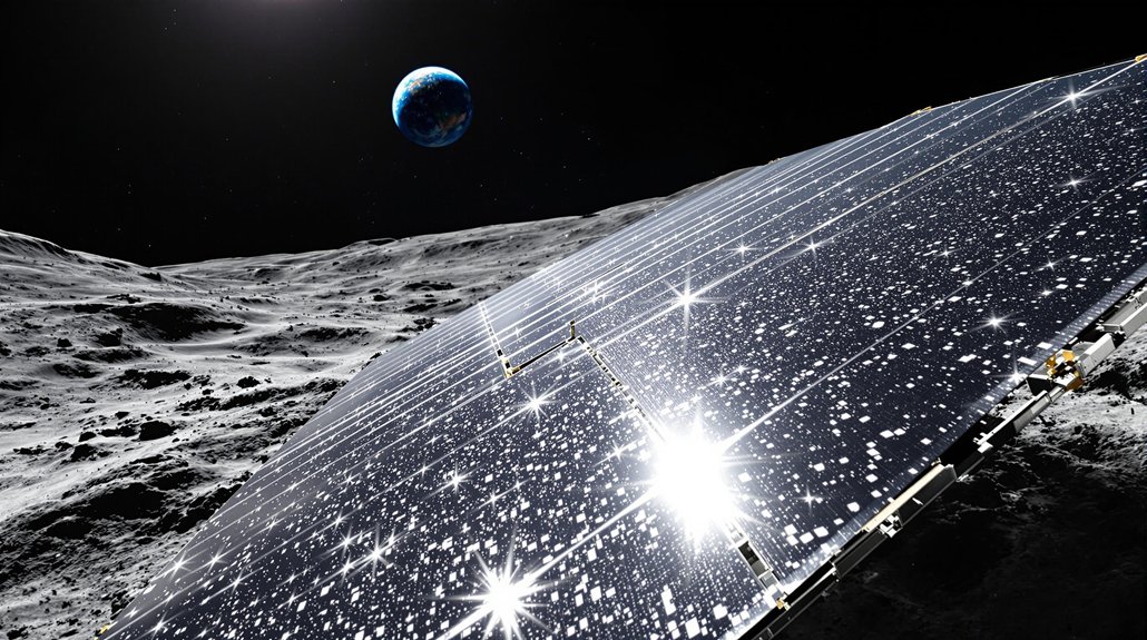 moon made solar panels savings