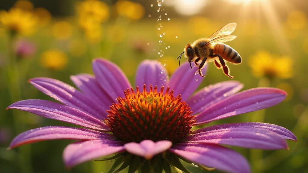 flowers respond to bees