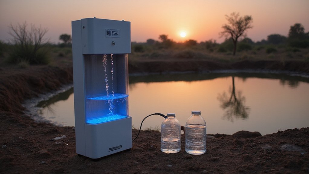 solar purifier provides night water