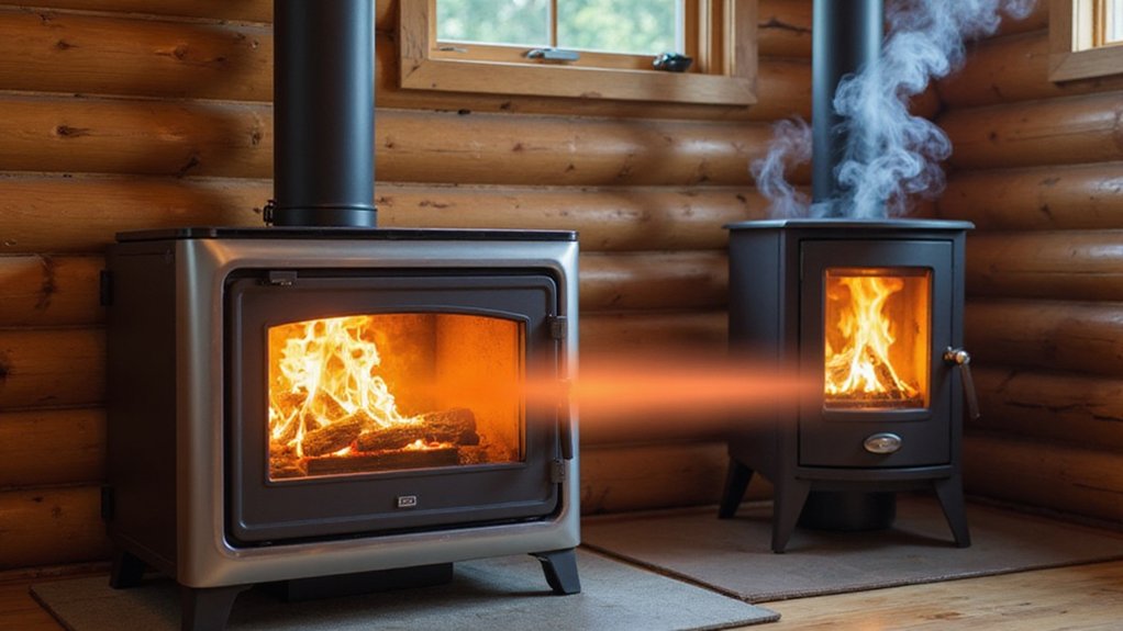 efficient low emission wood stoves