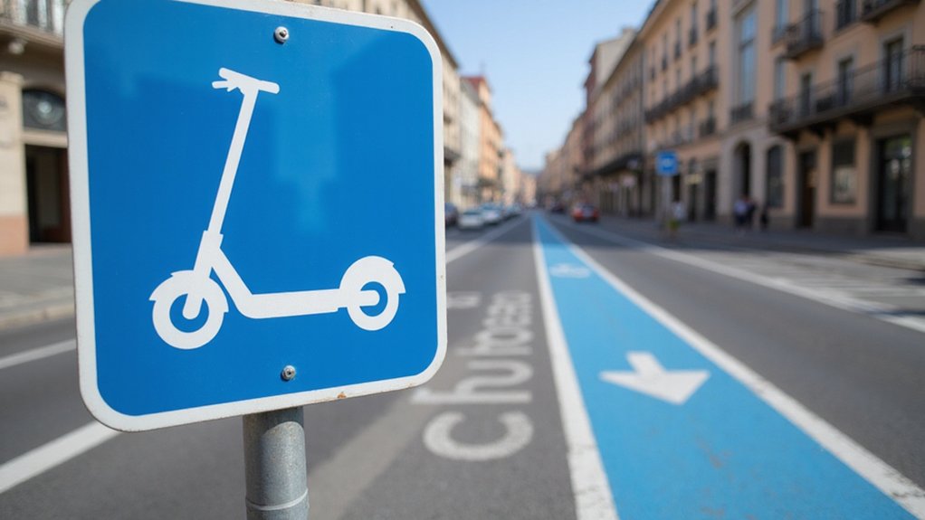 electric scooters traffic signs