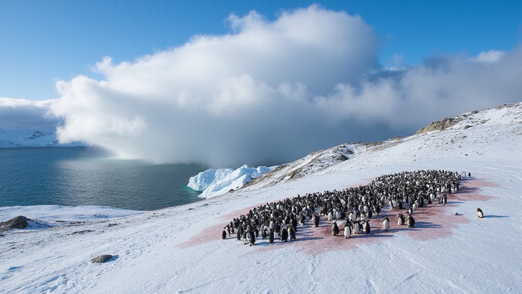 penguin waste forms clouds