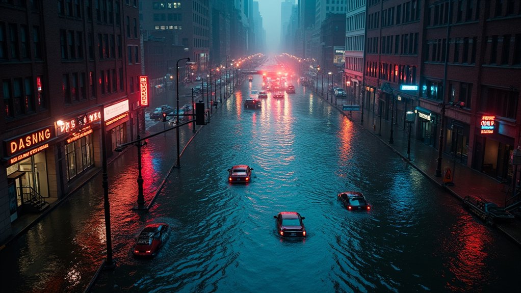 flooded urban landscapes emerge