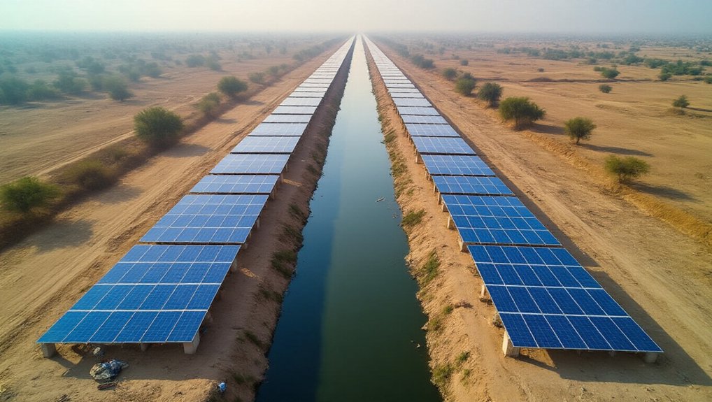 solar roof for canal