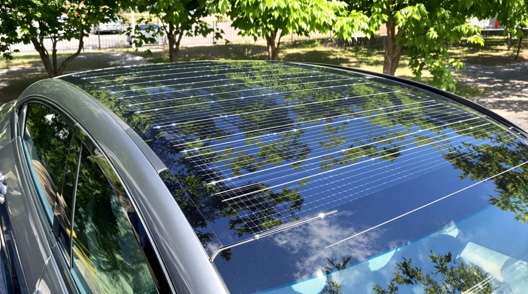 solar powered car roofs