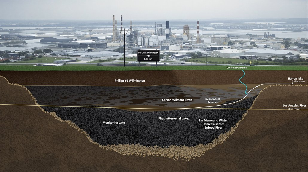 toxic oil lake hazard