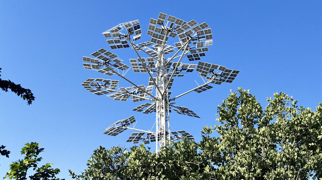 tree shaped solar panels advantage