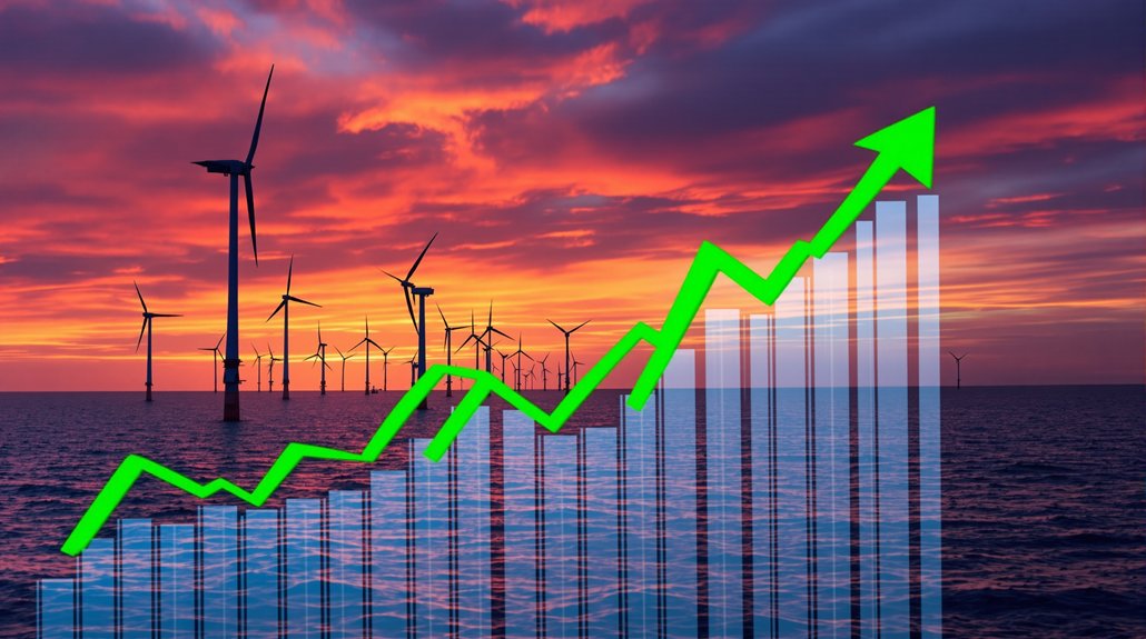 wind energy stocks rise