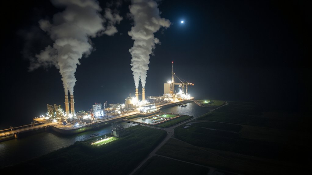 lng terminals violating pollution laws