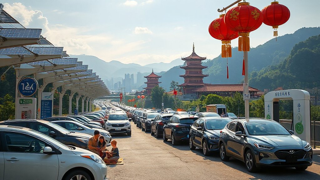 evs dominate golden week